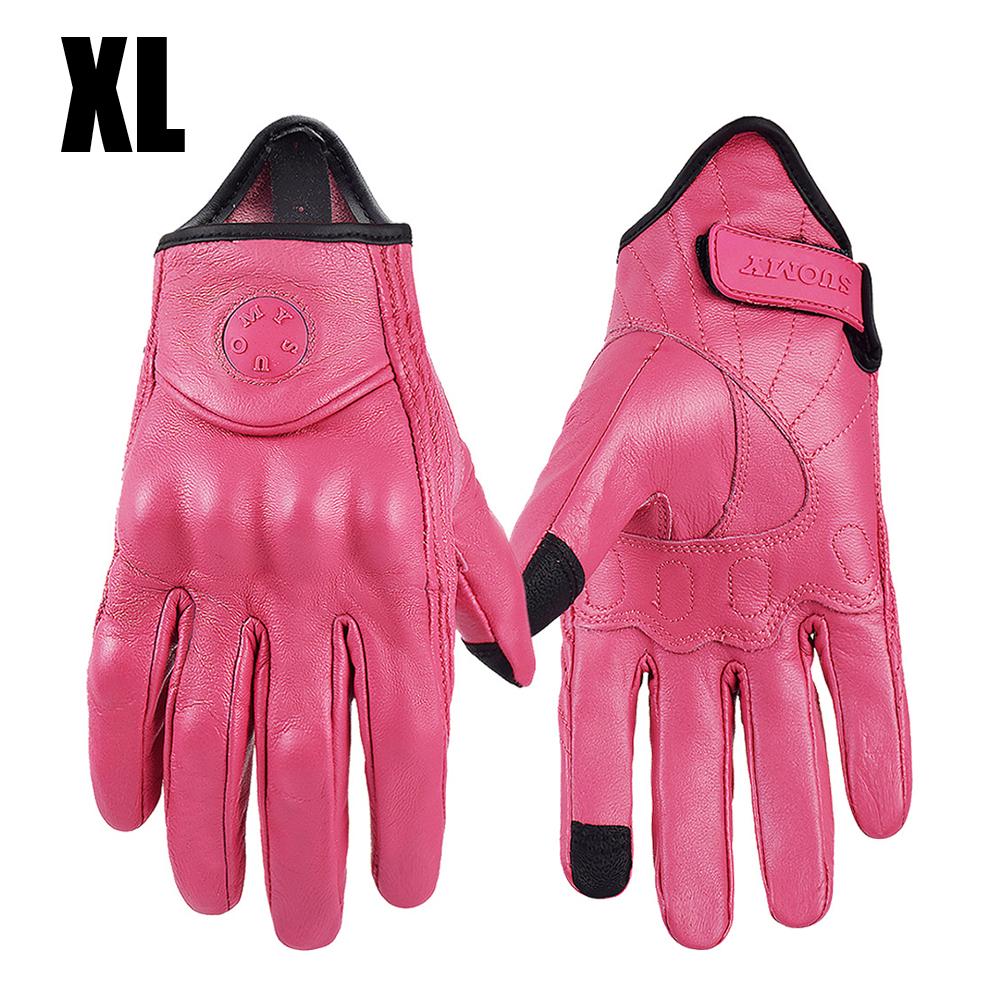 Сенсорная Перчатка для Велоспорта на Открытом Воздухе Мотокросса Спортивная Защита Гоночная Перчатка Мотоциклетные Перчатки Козья Кожа Дышащая Полный Палец