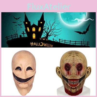 Зловещая Хэллоуин Злой Безликий Человек Латексная Маска Жуткий Череп Инопланетянин Маска на Все Лицо Головной Убор