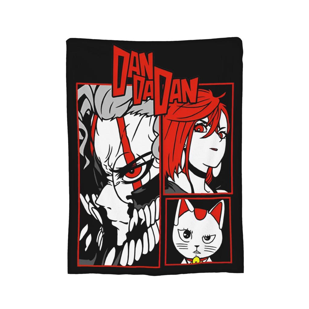 Turbo Granny Dandadan Anime Flannel Blankets Creative Throw Blanket for Bed Sofa Couch 200x150cm Plush Thin Quilt,