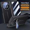 Складной чехол Honor Magic V6: Линзовый держатель с ощущением кожи, Полное покрытие, Защита от падений для мужчин