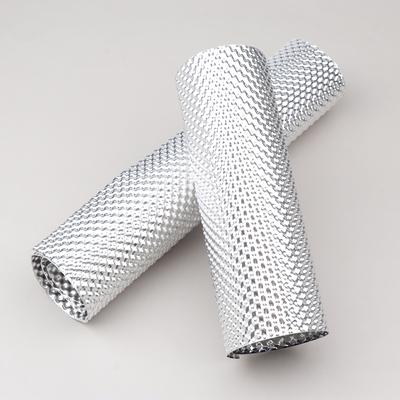 Рельефный алюминиевый теплозащитный экран, теплозащитный экран, противопожарный поддон, топливный бак, серебристый турбоколлектор, алюминий