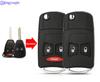 Jingyuqin Modified Entry 2/3 Button Flip Folding Remote Car Key Case Shell For Chrysler Town Country Dodge Grand Caravan Jeep