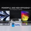 Зарядная станция PD3.0 GaN USB-C мощностью 120 Вт для мобильных телефонов, 5-портовый концентратор для быстрой зарядки, интеллектуальное устройство с несколькими адаптерами для iPhone и т. д.
