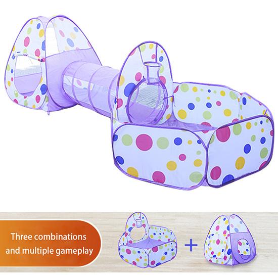 IMBABY 3 In 1 Baby Playpen For Children Indoor Toddler Foldable Playground Portable Infant Play Yard Tent Tunnel Without Ball