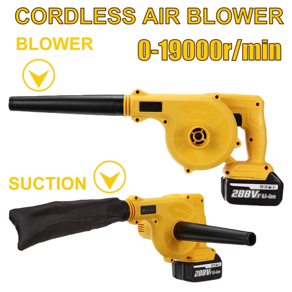 1500 Вт 288 В Беспроводной Электрический Воздуходув Пылесос Воздуходув Выдув и Всасывание Сборщик Листьев и Пыли Для Makita 18 В