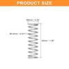 uxcell Compression Coil Springs, 0.8mm Wire Diameter, 9mm Outer Diameter, 35mm Free Length, 304 Stainless Steel, for Repairs, Experiments, Industrial