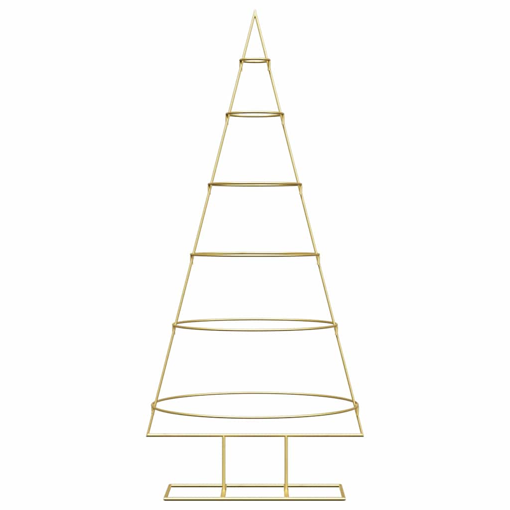 Metal Christmas Tree Gold 148 cm Powder Coated Steel