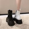 Fashion British Style Versatile Thick Soled Spring and Autumn Casual Women's Boots 2024 New Luxury Classic High Rise Short Boots