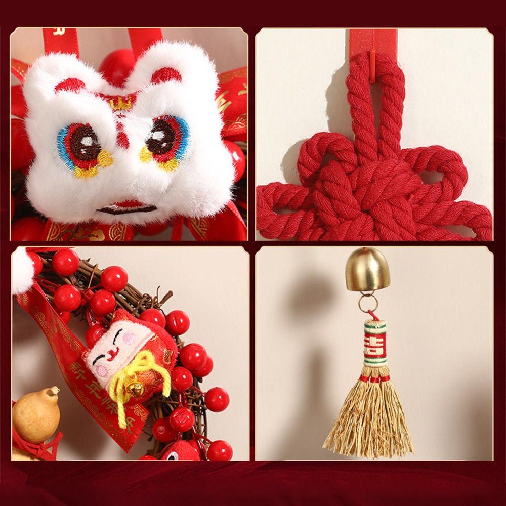 Traditional Spring Festival Wreath Chinese Style Spring Festival Ornament Door Decorations