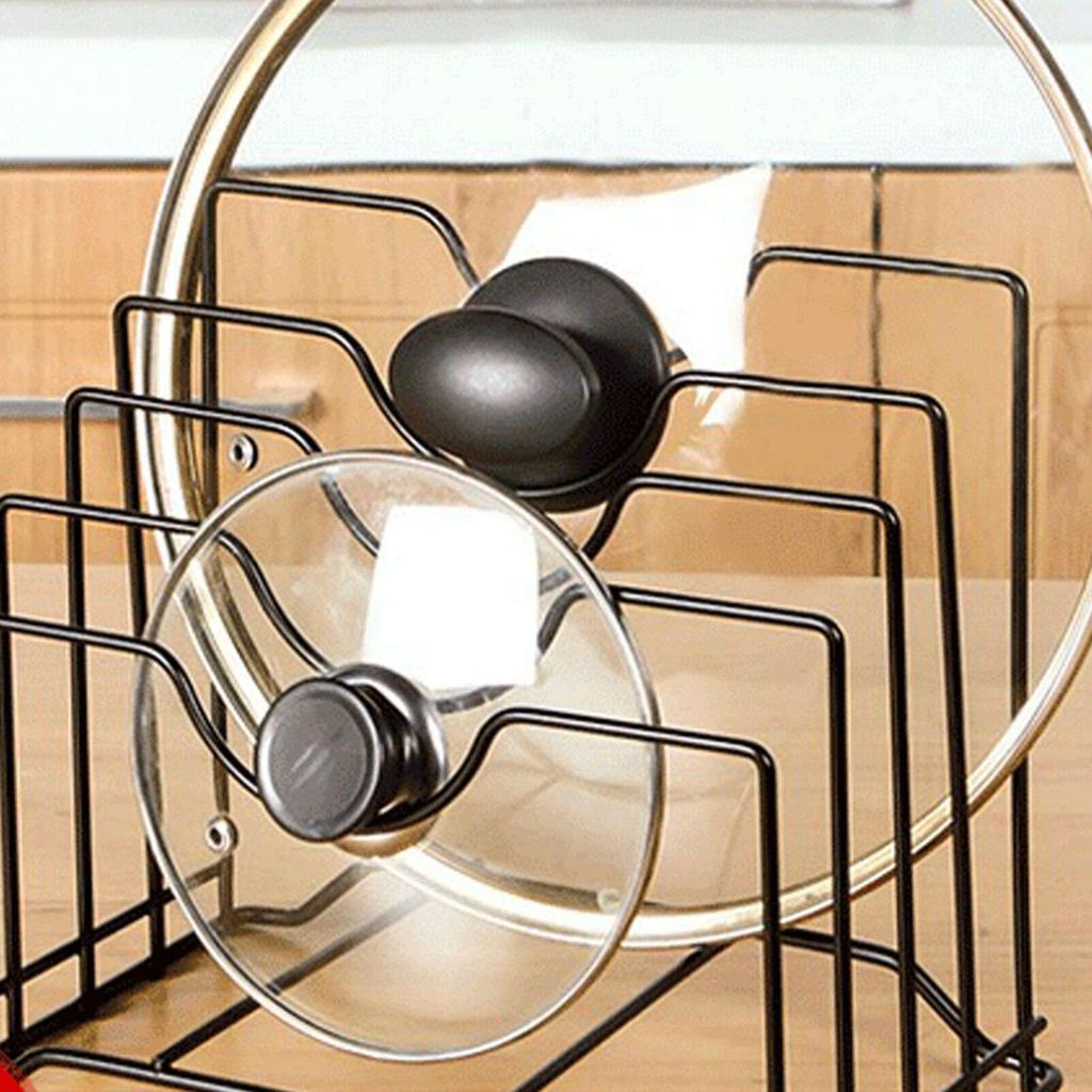 Pot Lid Rack Iron Kitchen Cutting Board Storage Rack Multifunctional Dish Plate Storage Rack