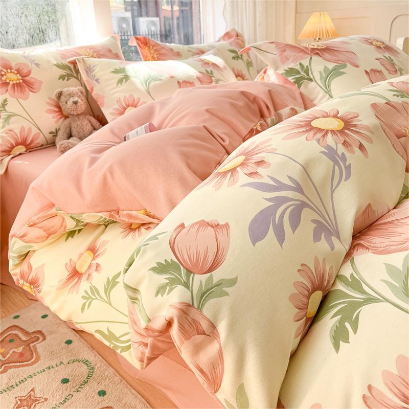 Утолщенный комплект из четырех предметов, пододеяльник, простыня, комплект из трех предметов для односпальной кровати в общежитии