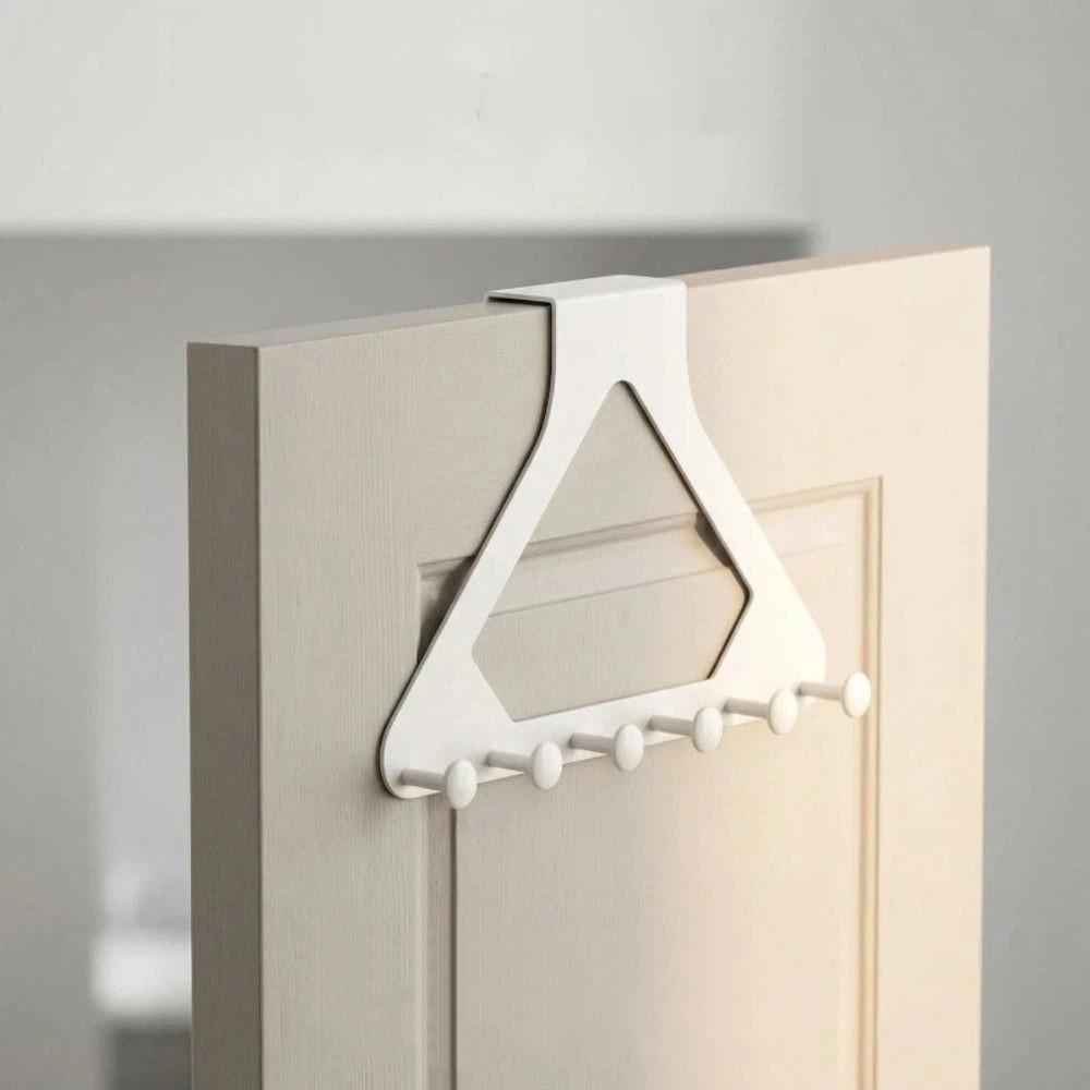 Triangle Door Hanger Hooks No-drill Door Storage Hook Multi-Hook Wall Mounted Hanger  Bathroom
