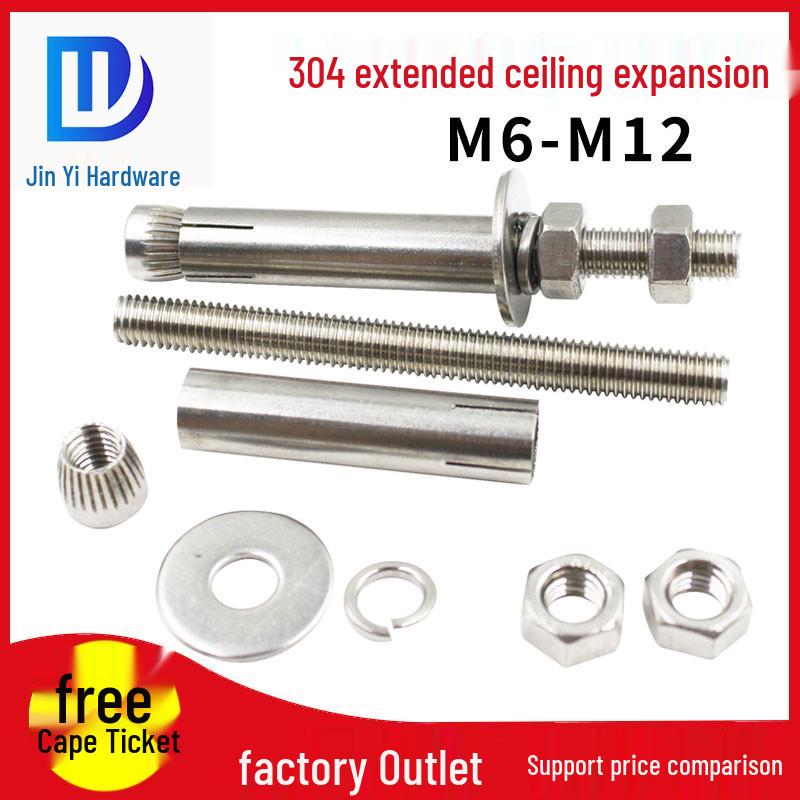 Сверхдлинный потолочный анкерный болт из нержавеющей стали 304 с резьбовой шпилькой