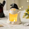 Ceramic Halloween Ghost Candle Holder Cute Rabbit Figurine Scented Candle Holder Home Table Candlestick Decorative Ornaments