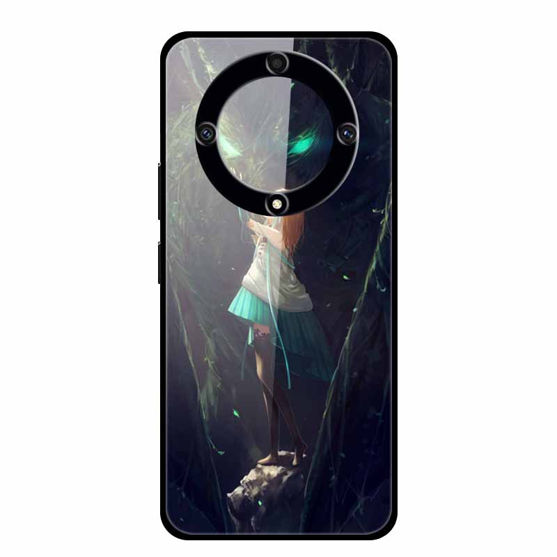 Закаленное Стекло Чехол для Honor Magic5 Lite 5G Крышка Роскошная Жесткая Задняя Крышка для Huawei Honor Magic 5 Lite Чехлы Защитные Модные