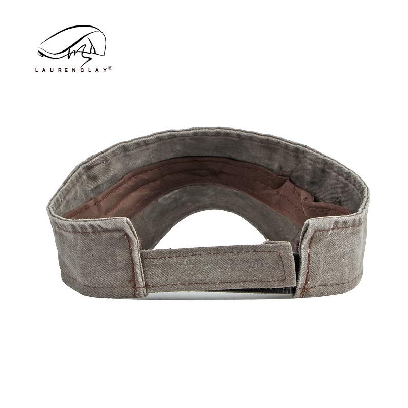 Hat Washed cotton empty top hat Men's and women's summer sun protection peaked cap Baseball cap