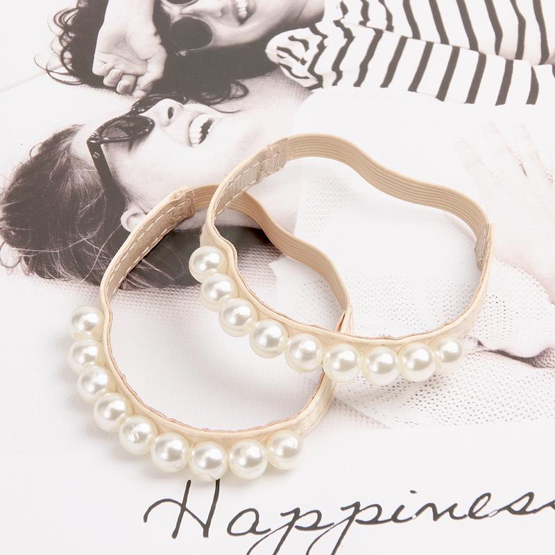 1 пара женских шнурков для обуви на высоком каблуке, украшения, пряжка, ленивые шнурки, эластичная лента, нескользящий ремень на каблуке, нескользящий ремень