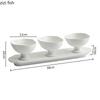 Ceramic Bowl Restaurant Irregular High Foot Bowl Snack Bowl Thick Soup Bowls Dessert Bowls Sushi Bowls Household Tableware Set