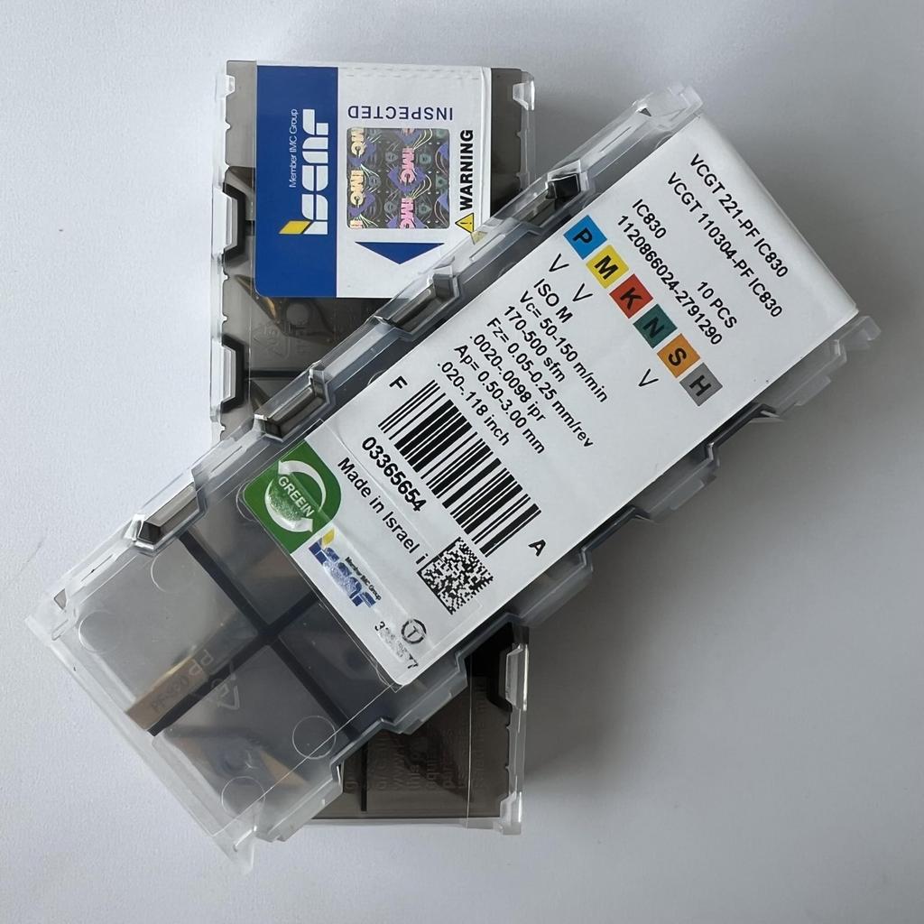 ISCAR / VCGT110304-PF IC830 / Industrial indexable carbide inserts 10 Pcs