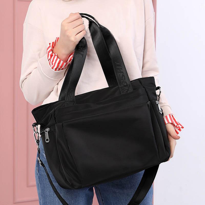 Nylon Bag Women Casual Handbag Messenger Bag Waterproof Nylon Shoulder Bag Large Capacity Mummy Handbags Tote Crossbody Purse