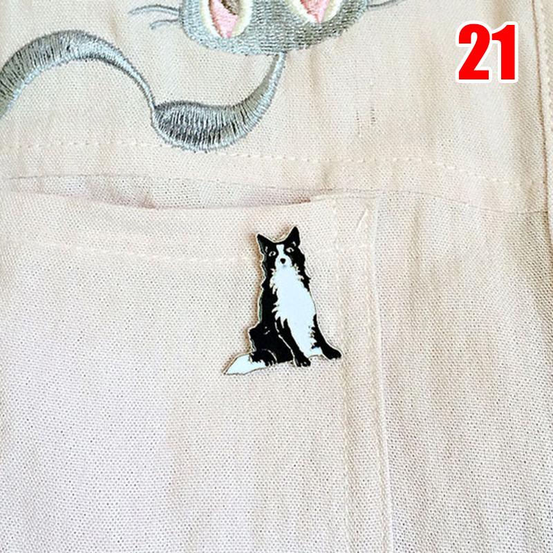 1PC Cartoon Pendant Dog Jewelry Dogs Brooches Pins Dachshunds Corgi Badge Decorated Cute Brooches