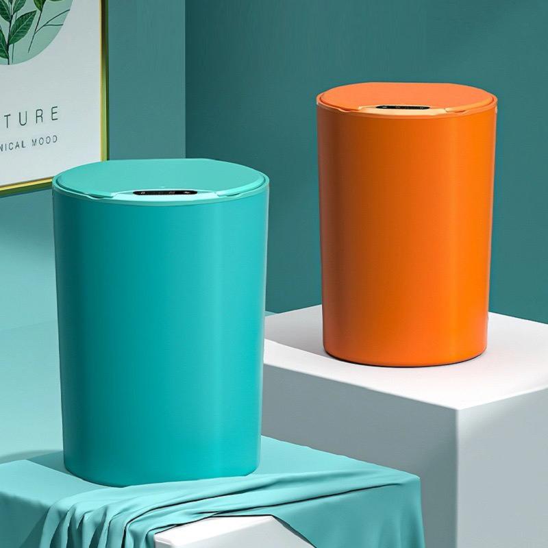 14L Smart Sensor Trash Can Large Capacity Induction Trash Bin Electric Touchless Wastebasket For Kitchen Bathroom with Lid