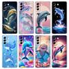 Прозрачный чехол для Samsung Galaxy S25 S24 S23 S22 S20 S21 FE Ultra Edge S24 S23 S10 Plus 5G Чехол для телефона Морское животное Дельфин
