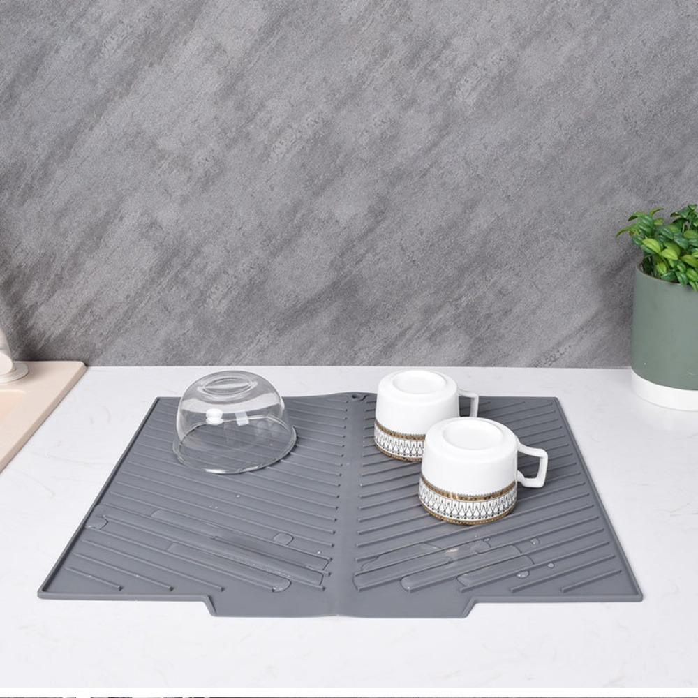 Силиконовый фильтр для воды, сушилка, коврик для столешницы, прочный коврик для сушки посуды, чашка