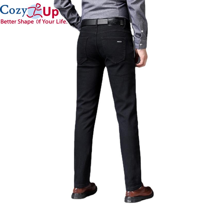 Cozy Up Black Brands Jeans Trousers Men Clothes Elasticity Skinny Jeans Business Casual Male Denim Slim Pants Classic Style