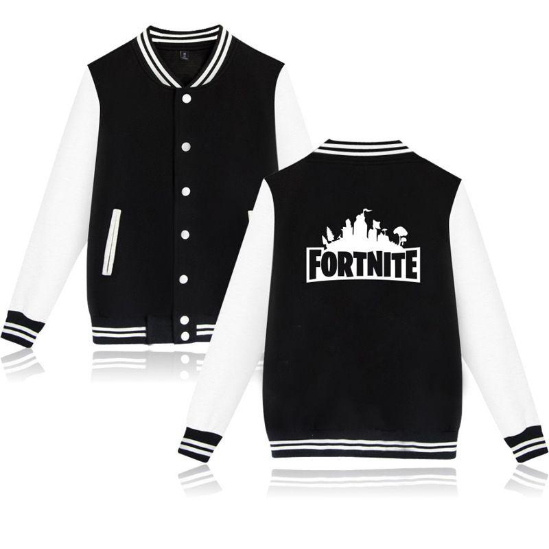 Plus Menwomen Autumn Size Buttons Sweatshirt Fortnite Fashion Jackets Baseball