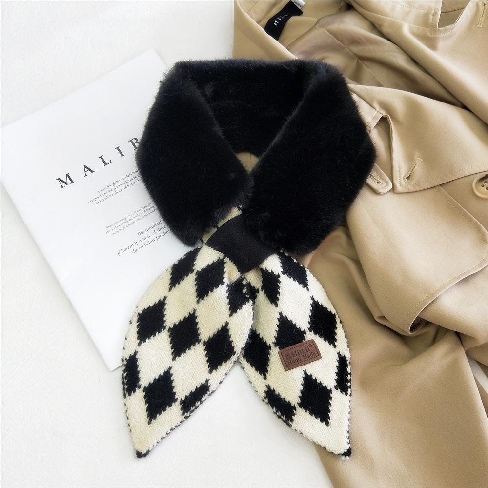 Новый шарф женский прекрасный осенне-зимний открытый теплый холодостойкий шарф защита шеи шерстяной воротник