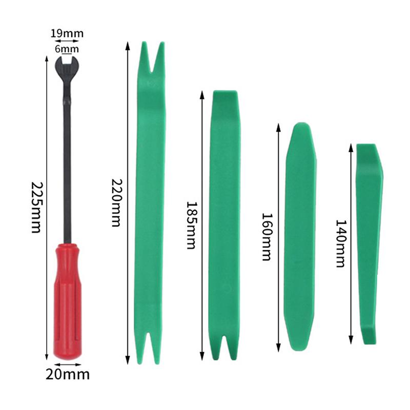 5Pcs/set DIY Accessories Car Buckle Car Audio Disassembly Tool Door Panel Interior Disassembly Driver Pry Bar