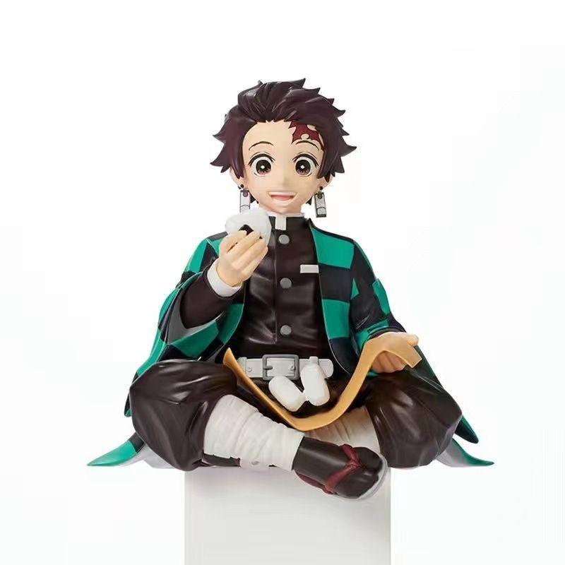 Kimetsu No Yaiba - Рисовый шарик Танджиро Незуко Зеницу Украшения Для Рабочего Стола Корпуса ПК И Автомобиля Аниме Фигурка Модель Кукла Игрушка Подарок
