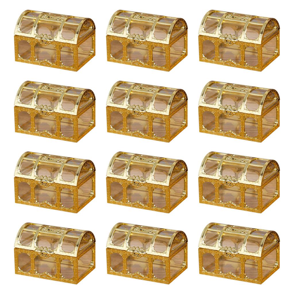 Серебряные/Золотые Конфетные Коробки Прозрачная Банка Подарочные Банки для Хранения Контейнеры Идеально подходят для Вечеринки Дня Рождения Свадьбы Подарочная Коробка-Сокровищница