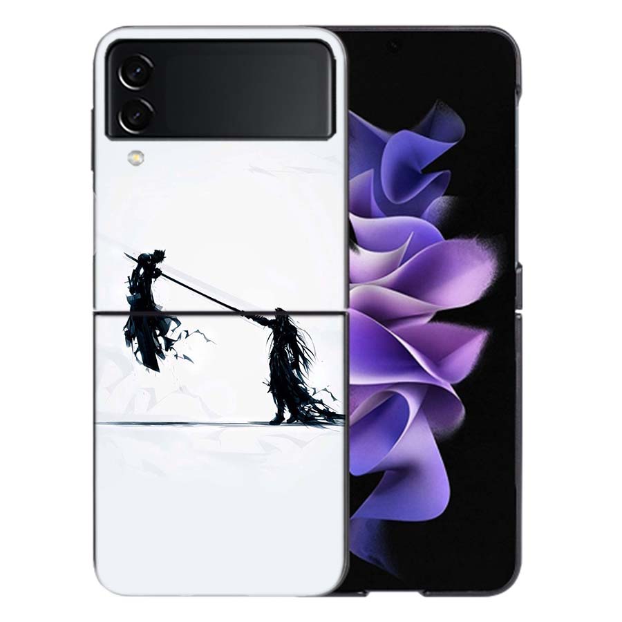 Final Fantasy VII Для Samsung Galaxy Z Flip 5 4 3 Чехол Ударопрочный Жесткий Чехол Телефон Z Flip 6 7 5G Z Flip 5 4 5G TPU PC Жесткий Coq