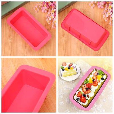 Прямоугольная силиконовая антипригарная форма для хлеба, торта, формы для выпечки, форма для духовки