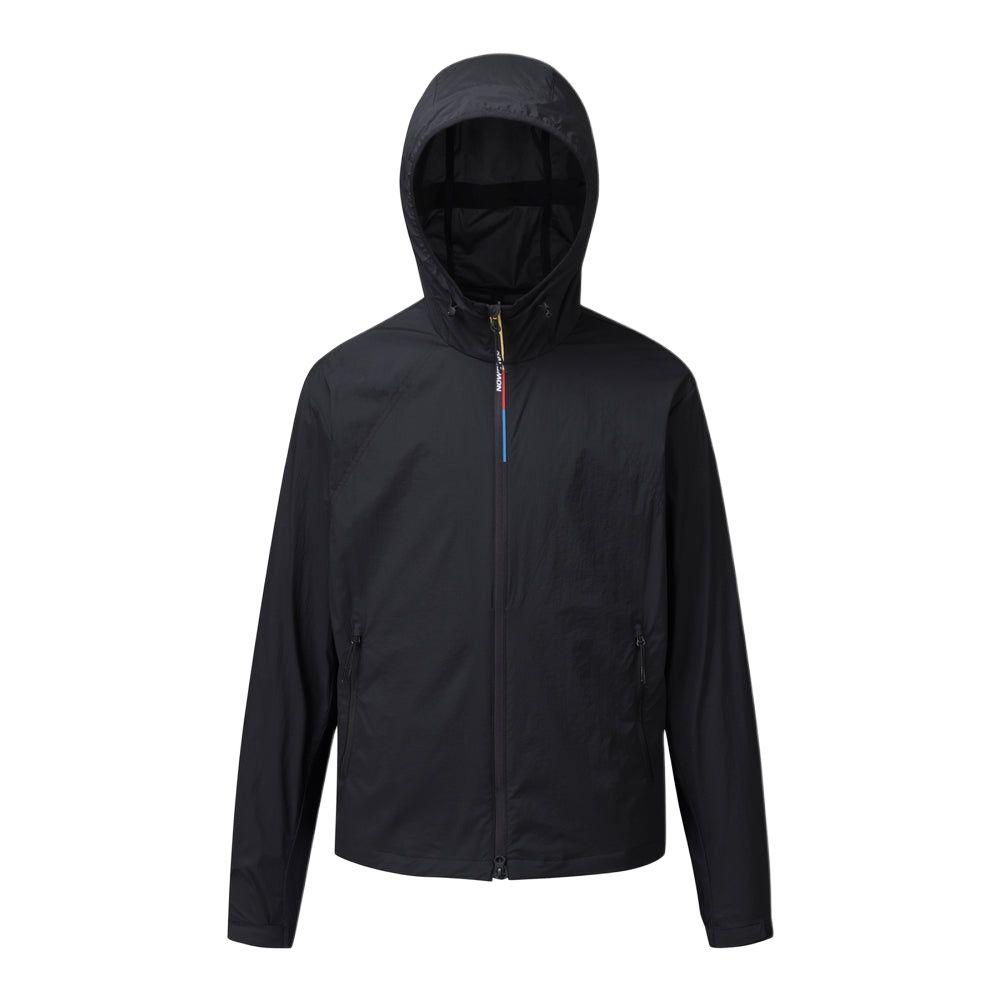 SALOMON Modisay Aero Outdoor Waterproof Lightweight Hooded Zip-Up Jacket Unisex Jackets Black C28129