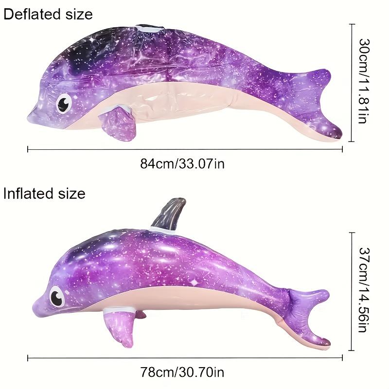 Надувные игрушки для бассейна «Дельфин» и «Акула» с дизайном «Звездное небо» - ПВХ плавающие летние аксессуары для плавания для пляжных вечеринок, игрушки для бассейна
