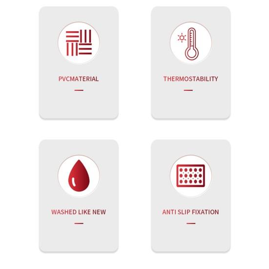 Car Anti-Slip Mat PVC Odor-Free Easy Installation No Residue Creative Anti-slip Pad Vehicle Accessories