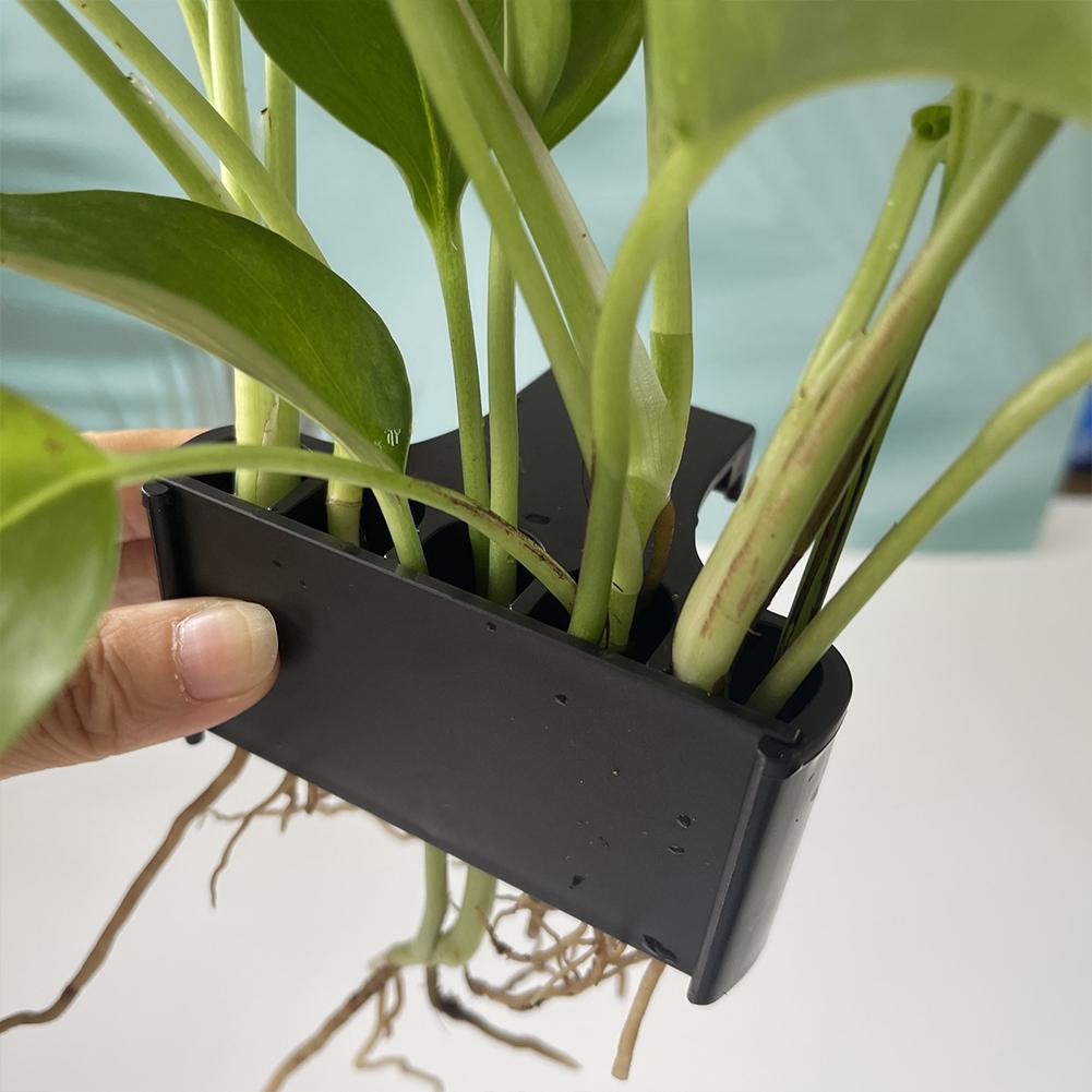 Корзина для аквариумных растений, стойка для выращивания растений со встроенным крючком, подвесной держатель для аквариумных растений, горшок для водных растений для аквариума