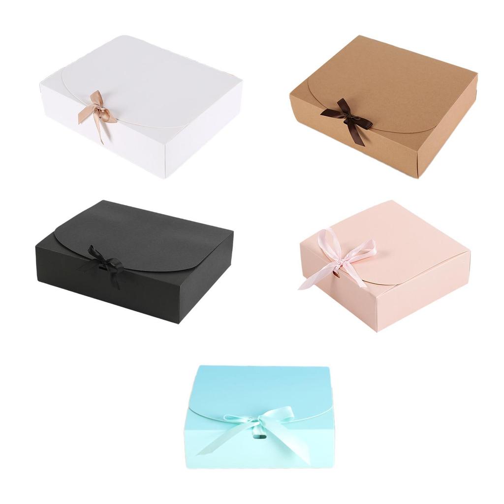 Gift Box with Lid Rectangle Paper Gift Box Gift Wrapping Box Bridesmaid Proposal Box Treat Box for Birthday Party Baby Shower