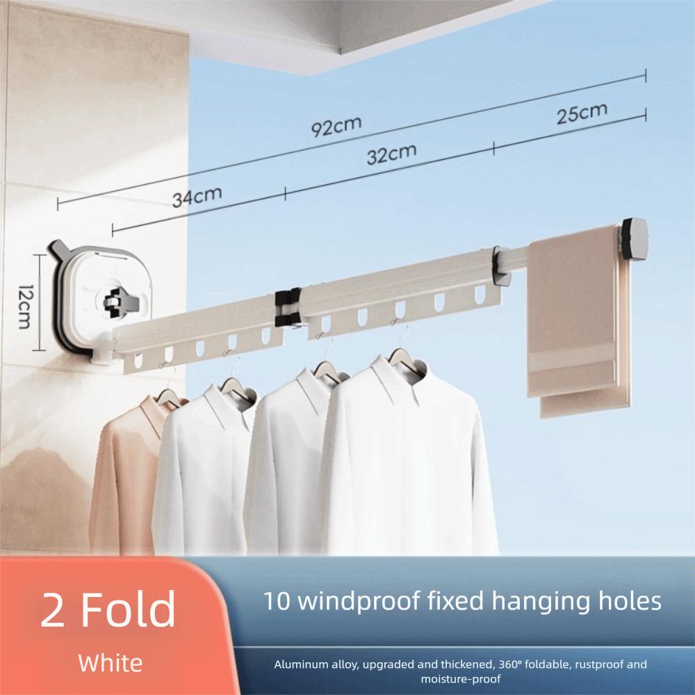 Новая выдвижная складная вешалка для одежды, экономящая место, вращающаяся настенная стойка для одежды, выдвижная бельевая веревка для дома