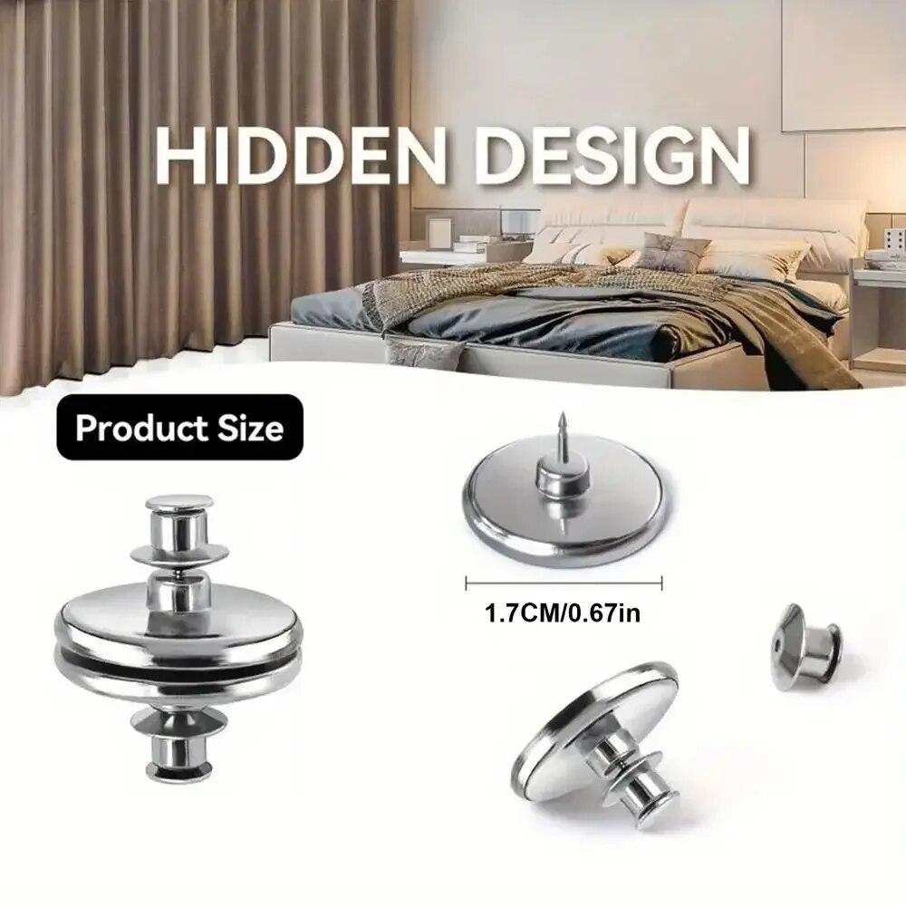 1-20PCS Curtain Magnetic Button Nail Free Detachable Window Curtain Close Magnet Buckle Drape Holders Magnetic Tiebacks