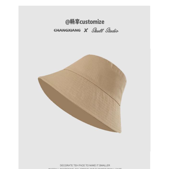 Fisherman hat, small size, for women, sun protection, small size52xs Bucket hat, shallow crown, lightweight summer style, face-covering