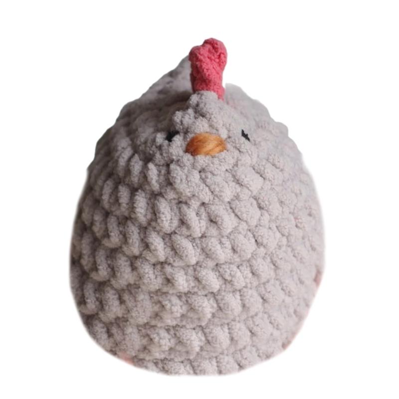 Crochet Chicken Chicken Stuffed Chicken Decoration Stuffed Animal Chicken Mamas and Mini Chicken Party Supply X3UC