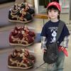 Мальчики флисовые кроссовки зима новые 1-3-6 лет дети две хлопковые туфли Форрест Гамп детский сад детский теплые туфли
