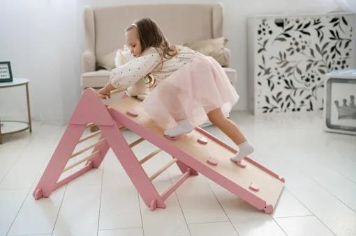 Деревянная горка для детей, горка для скалолазания, детская комната, игровая площадка, лунно-голубой цвет