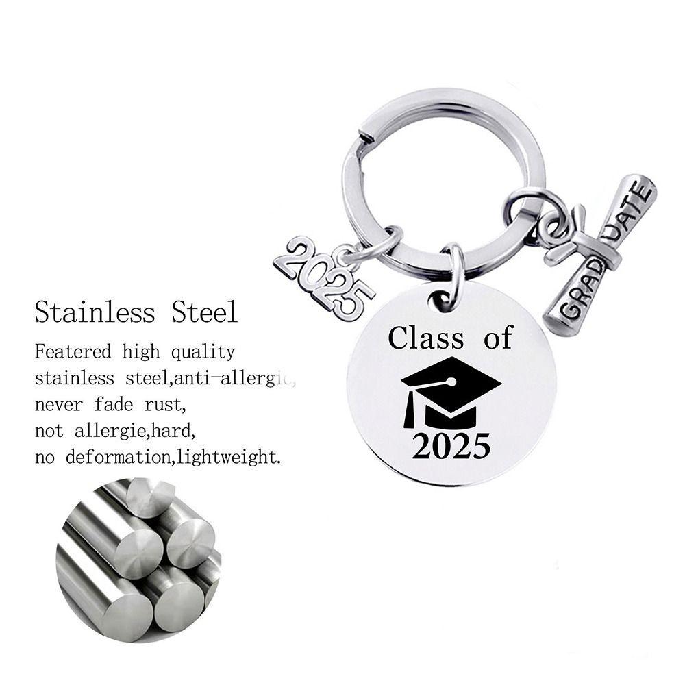 Подарки на выпускной 2025 года, брелок для выпускника средней школы, аксессуары, брелок