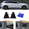 Подходит для Jaguar F-Pace 2016-2022, накладка на окно автомобиля, наклейка на колонку BC, полированные стойки, карбоновые стойки