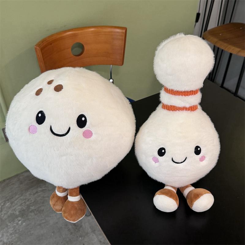 Кавайные плюшевые игрушки для боулинга, имитация кеглей и шара для боулинга, мягкая, приятная для кожи, компаньон для сна, декоративные украшения, подарок для друга